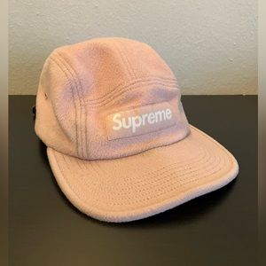 Supreme Camp Cap "Italian Wool" Leather Strapback